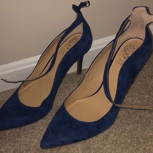 Blue Suede Vince Camuto Heels